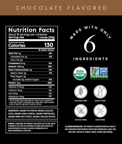 Truvani Organic Plant Based Protein Powder