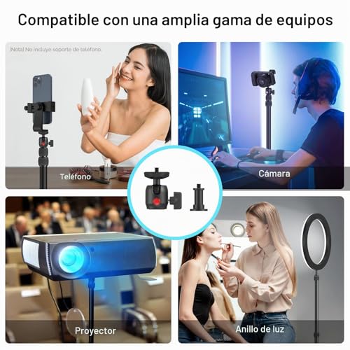 Soporte de escritorio con pinza C para evitar trípodes molestos en mesa 2