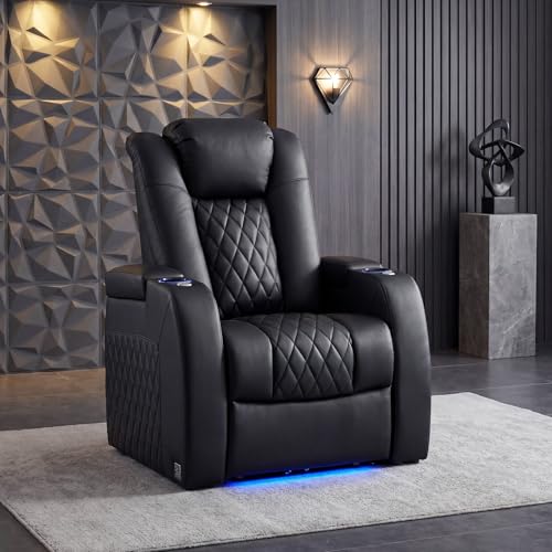 Luxury Faux Leather Reclining Sofa
