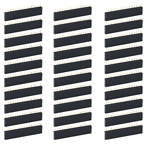 Antrader 30Pcs 2.54Mm 16Pin Single Row Pbc Female Pin Header Socket Connector Strip #TOP2