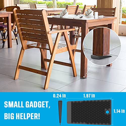 Image of YARKOR Furniture Levelers, 80 Piece Jar, Plastic Shims for Leveling, Black Rubber Wedge for Table Toilet Refrigerator Piano, Small Shims for Home Improvement and Work (80pcs- Black)