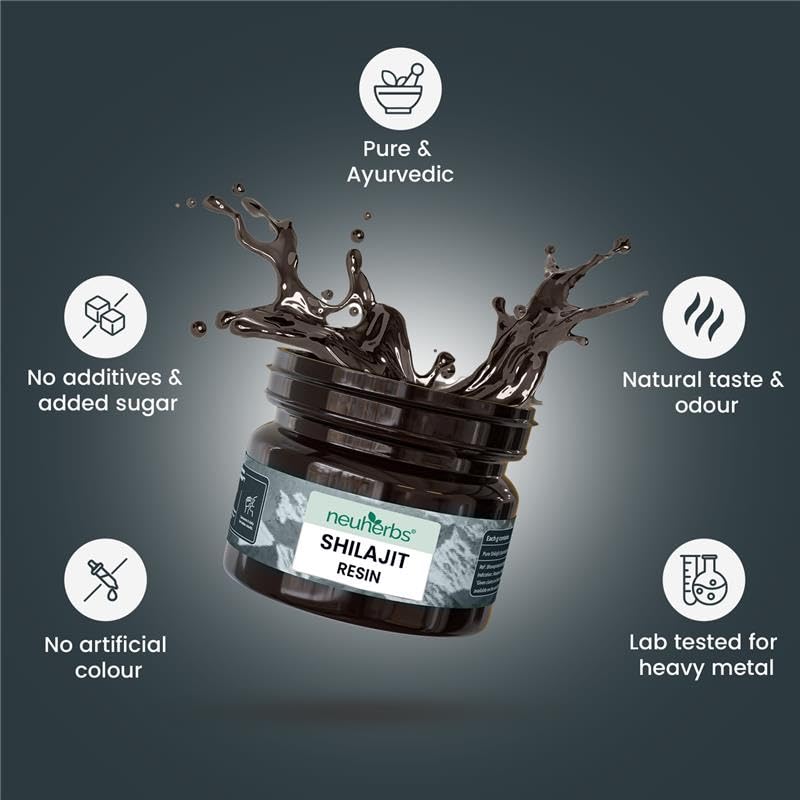 Neuherbs Shilajit Resin 20g | Pure Himalayan Shilajit (75% Fulvic Acid) | Energy, Stamina & Strength Support | Natural Vitality & Performance Booster | Lab Tested, No Heavy Metals | For Men & Women 3