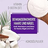 Biotin 12.000 µg hochdosiert für Haare | 400 Tabletten | 24.000% NRV | 1 Tablette täglich | Über 1 Jahr Vorrat | Vegan | VitaBright