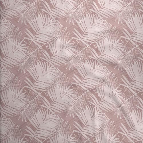 Image of BOUTIQUE LIVING Luxe Loom Weavers Gallore 100% Cotton 600 TC Pink Printed King Bedsheet Set