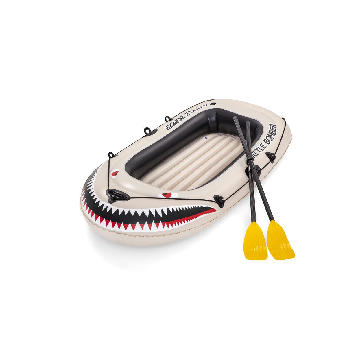Bestway 61108-3 Gommone Gonfiabile Battle Bomber con Remi e Pompa a Pedale