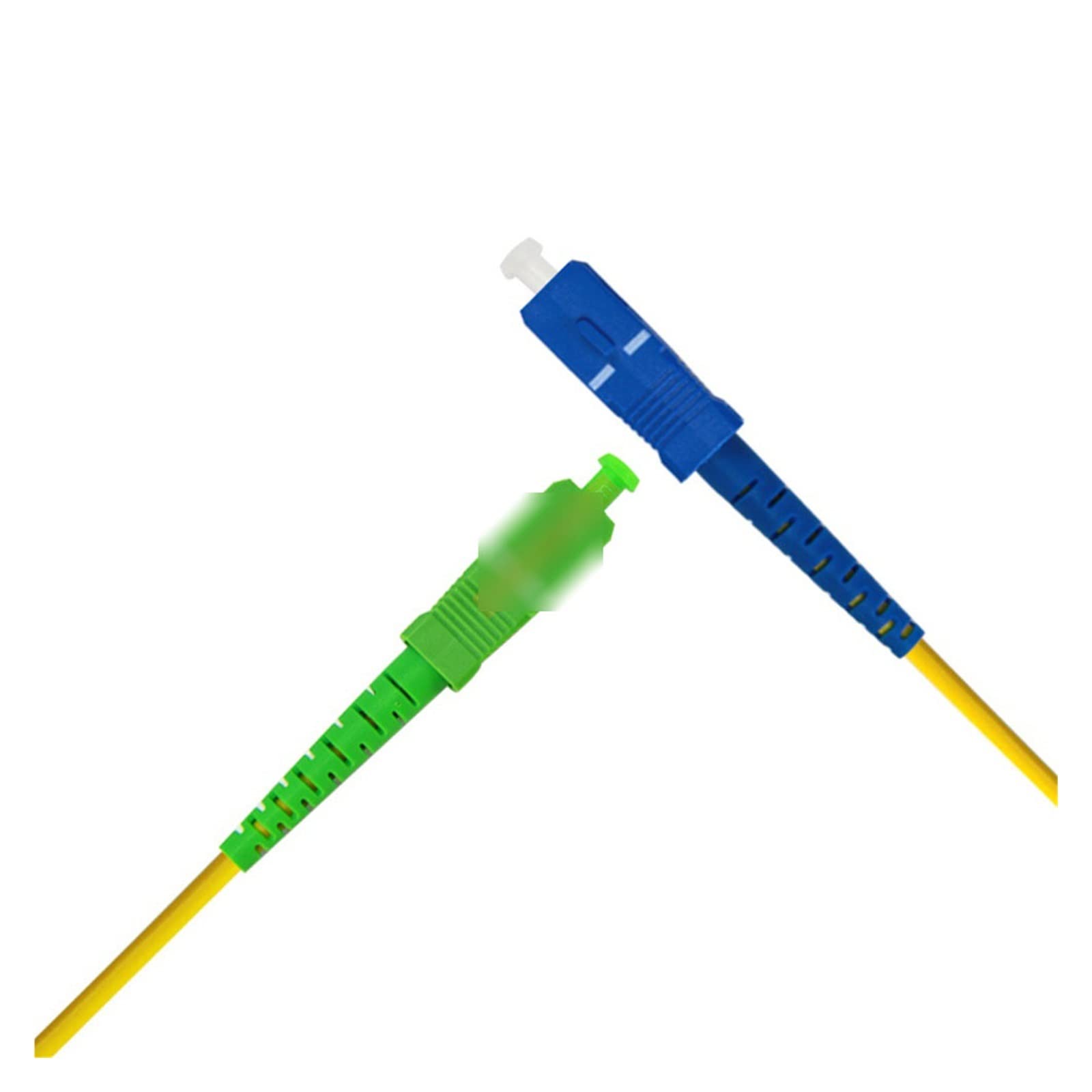 Lot de 10 câbles de raccordement à fibre optique SC/AC-SC/UPC-SM 2 mm/3 mm, cordon de raccordement d'extension monomode(1M 3mm)
