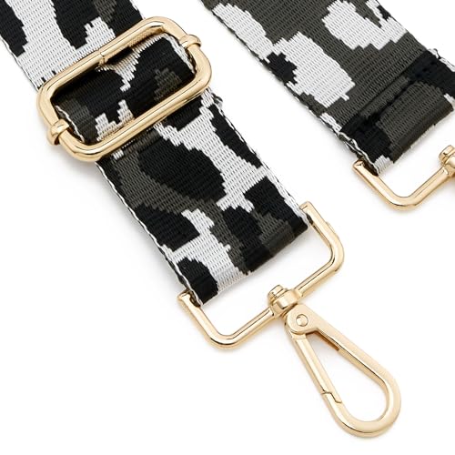 Image of ZOOEASS Wide Shoulder Strap Adjustable Replacement Belt Guitar Style Crossbody Bag Handbag Strap Multicolor Canvas Straps(Wide:1.5in)(Color3)