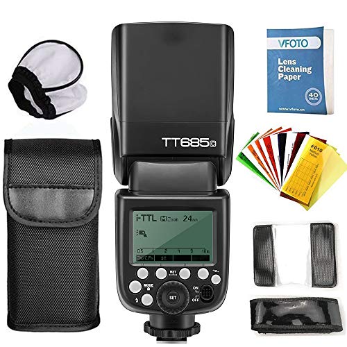 GODOX TT685 C E-TTL 2.4G Maestro-esclavo Flash linterna Speedlite 1/8000s GN60 Inal�mbrico con Flash Difusor Softbox Y Flash Filtros de Color Para Canon DSLR Camara EOS 400D Digital 450D 500D 550D 600D 650D 1000D 1100D 30D 40D 50D 60D 5D Mark II 5D Mark III 6D 7D