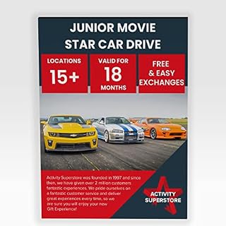 Activity Superstore Junior Driving Experience Gift Voucher for Teenagers, Junior Movie Experience with cars from Transformers and The Fast & Furious