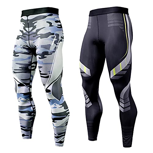 Image of OEBLD Compression Pants Men Thermal Underwear Set Base Layer Dry Tights Gym Running Leggings Long Sleeve Shirt