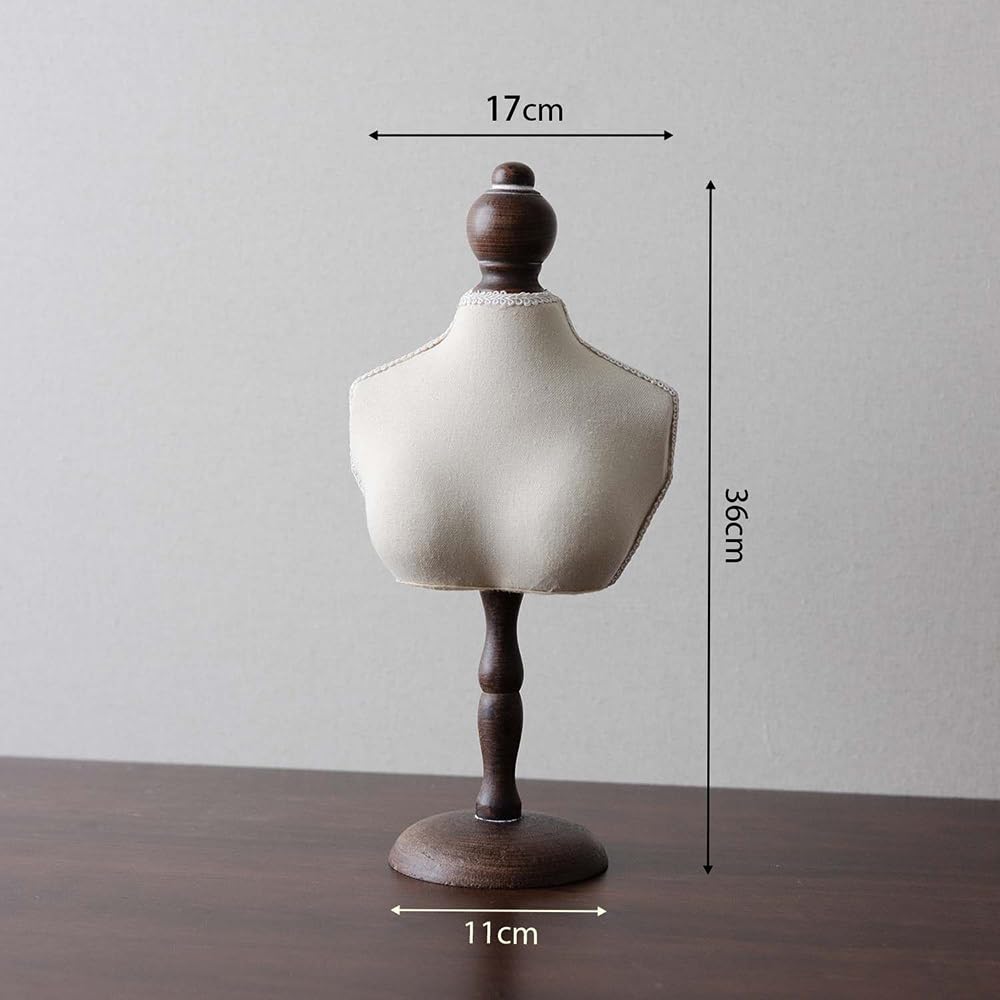 Armoires Wooden Portrait Neck Necklace Display Stand Model