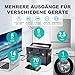 ALLPOWERS S700 Tragbare Powerstation, 606Wh Hochleistungsbatterie Solar Generator, Mobiler Stromspeicher mit 700W (Spitze 1400W) Steckdose Generatoren für Outdoor Garten Party Reise Camping Wohnmobil