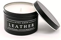 Vista 24 de River Birch Candles - Vela perfumada de almendra + miel, velas de soja de alta calidad, totalmente naturales, no tóxicas, vela de viaje de lata