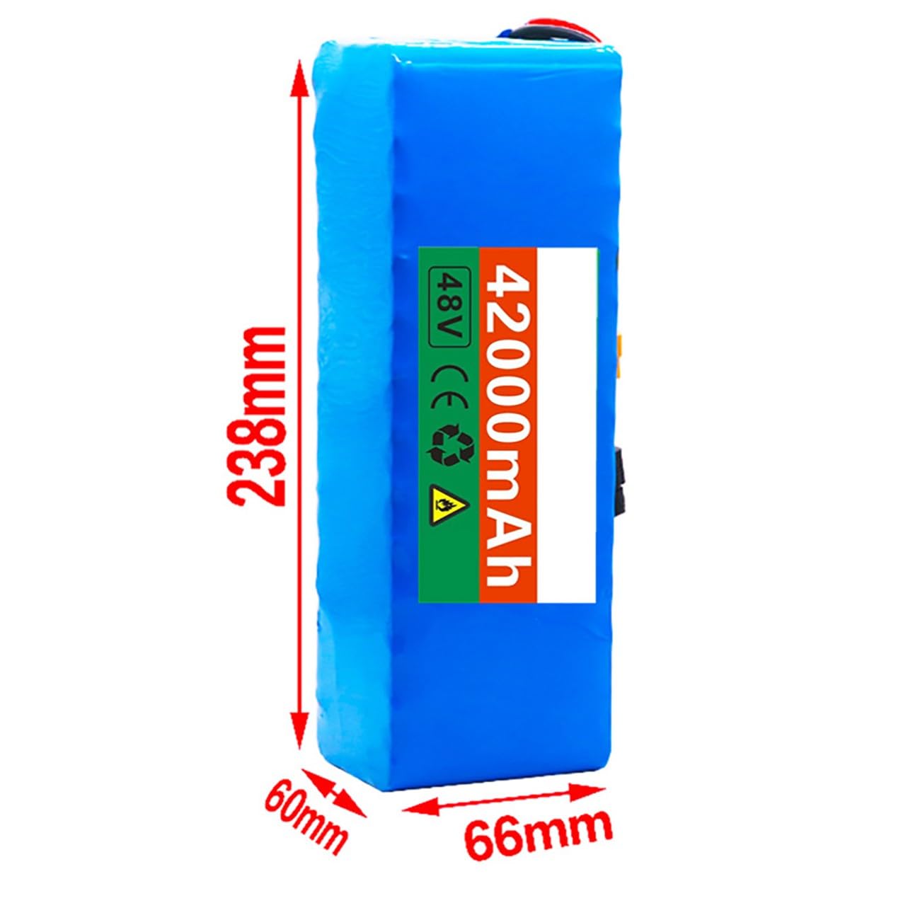 Batteria al litio ricaricabile; batteria ricaricabile portatile; batteria al litio di riserva mobile esterna;batteria ai polimeri portatile potente;batteria per veicoli elettrici A,23.8 * 6 * 6.6cm