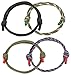 FIBO STEEL 4 Pcs Braided Nautical Bracelets for Men Handmade Navy Rope String Cool Bracelet Adjustable