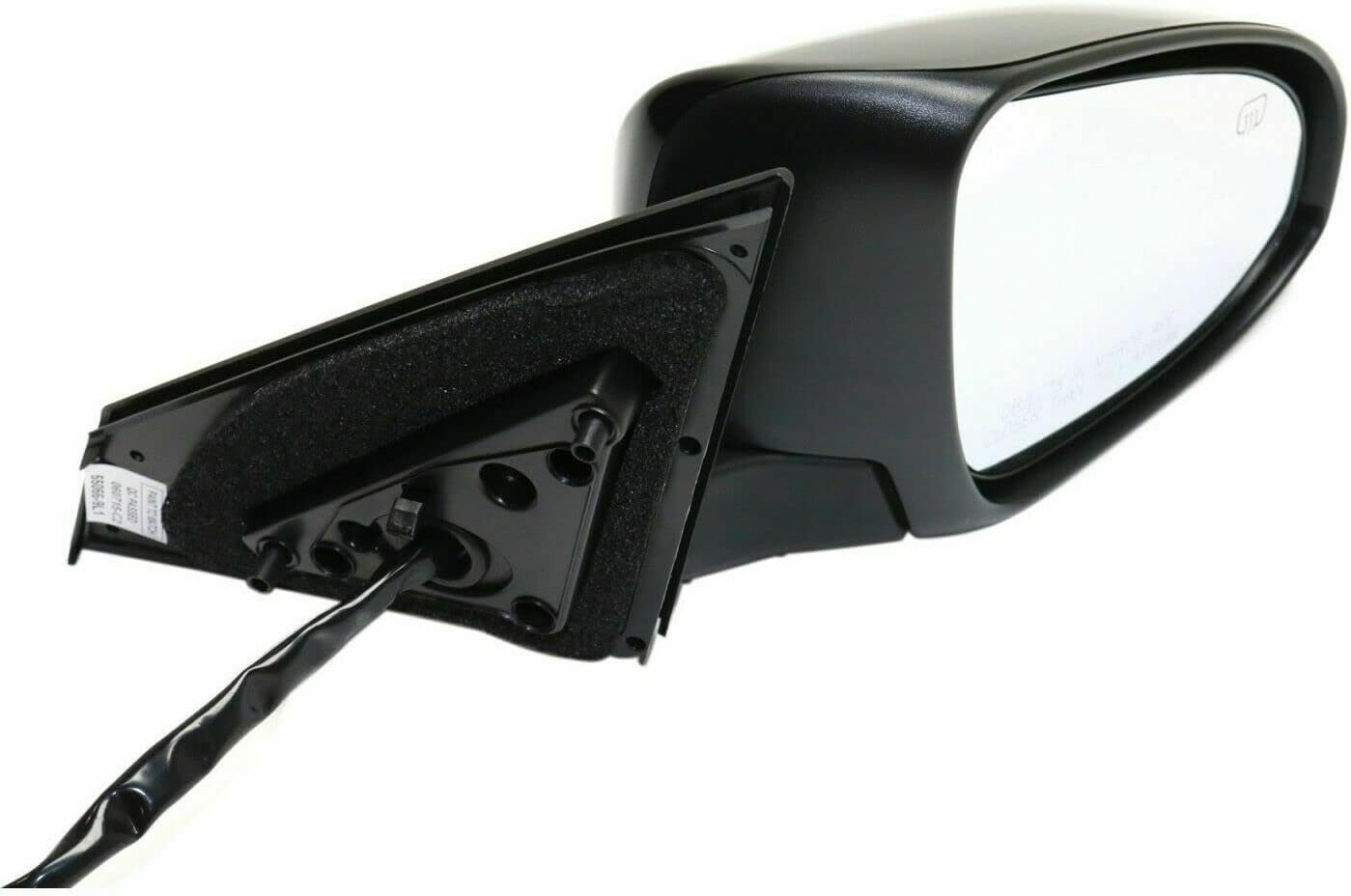 Side View Mirror Passenger Side Power Glass with Signal Light Paintable For 2013-2018 Toyota Avalon Direct Replacement