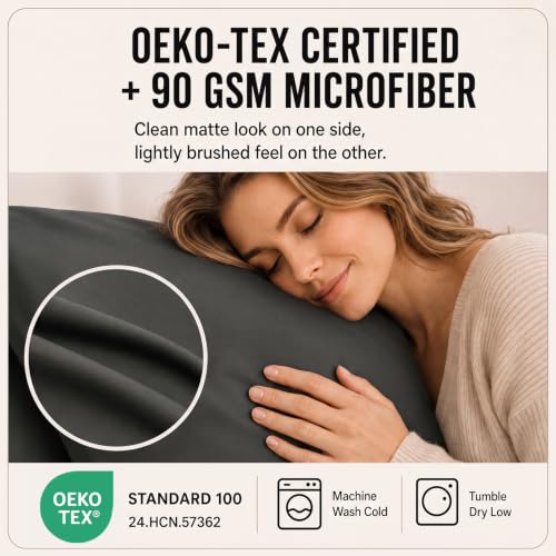 Image of CozyLux 4-Piece Twin Sheets Set, Fits 18-21 Inch Mattresses, Oeko-TEX