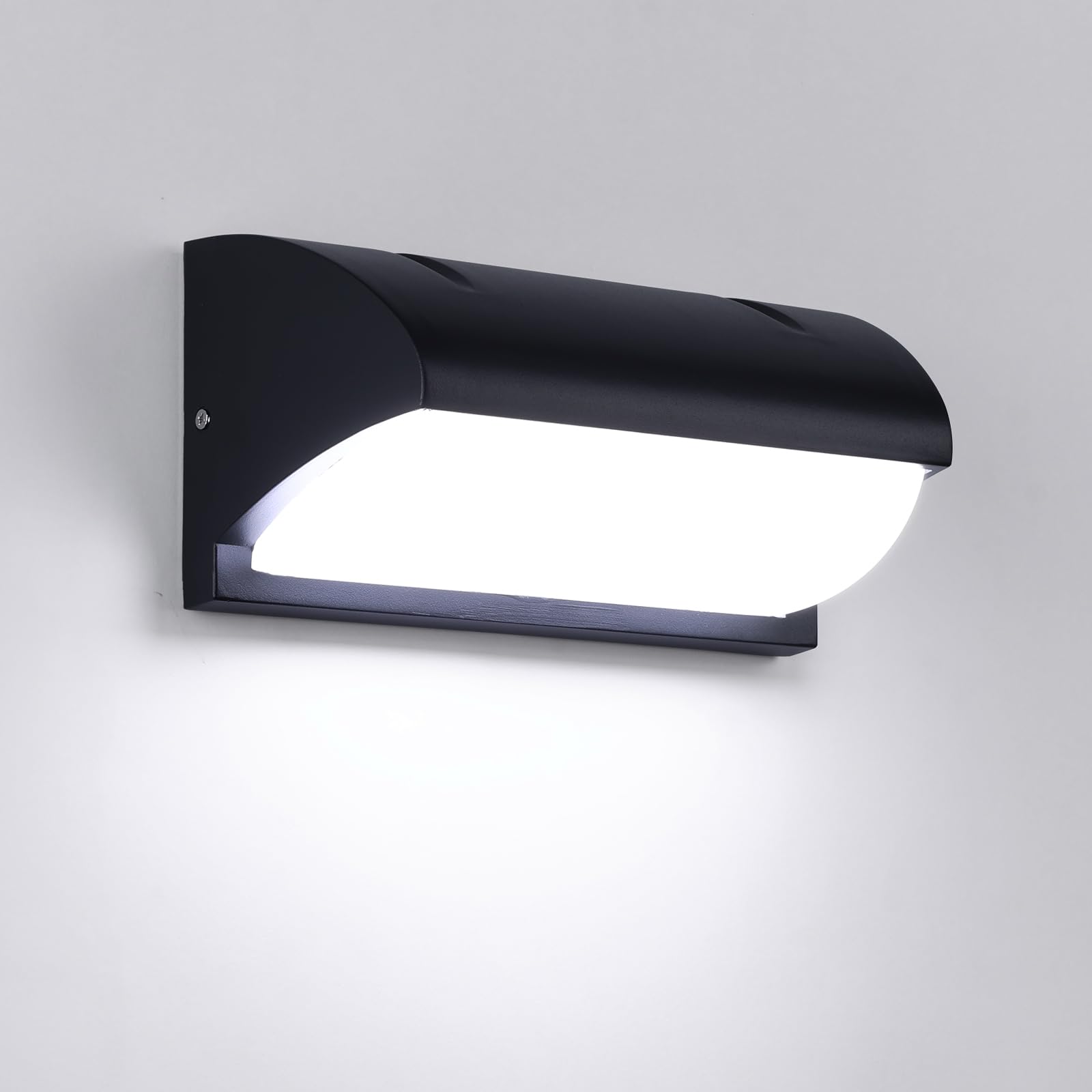 Aiwewin Modern LED Wall Light Outdoor Porch Light Waterproof Patio Lamp Wall Sconce Fixture Aluminum 12W 6500K Wall Lamp for Indoor & Outdoor use Garden Yard