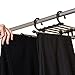 HuaYang Space Saving Hangers 5 in 1 Trousers Pants Denim Jeans Scarf Coat Hanger Hook Clothes Rack