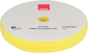 RUPES Fine Rotary Foam Pads Yellow 180mm, Single Pad