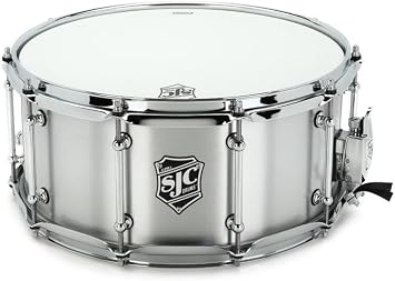 SJC Custom Drums Alpha Aluminum Snare Drum - 6.5 x 14-inch - Brushed