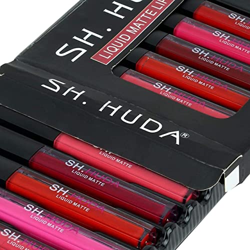 SH.HUDA Creamy Matte Beauty Liquid Lipstick Set of 12 Pcs Multicolor Lipsticks for Women 2 513ZcdcKbkL. SL500
