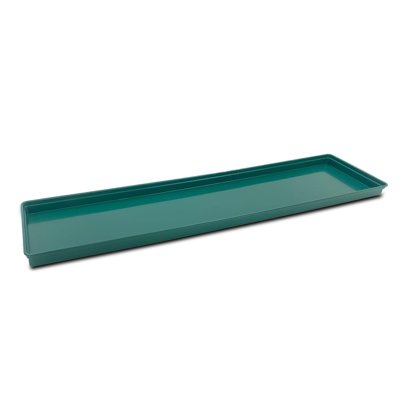 Oakland Gardens 69cm Large Windowsill Watering Tray Pack of 4– Durable Plastic Plant Pot Drip Trays & Saucers – Recycled Gravel Trays for Indoor & Outdoor Gardening & Seed Propagation