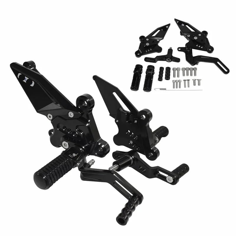 Repose-pieds moto réglables pilote et arrière pour Yamaha MT09 SP V3 2021-2025