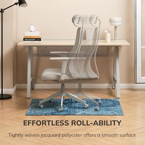 Anji Mountain Office Chair Mat for All Surfaces- Anti-Slip, Easy Rolling Office Desk Chairmat, Premium Hard Floor Protection Chairmat, Exclusively designed for home offices, Maldives (36x48\")