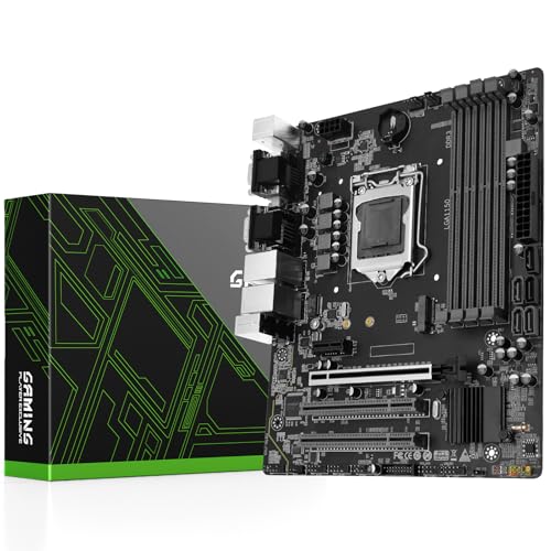 SHANGZHAOYUAN H97M PRO LGA 1150 Mainboard Kompatibel mit Intel Core 4th/5th Gen i3 i5 i7 /Pentium/Xeon (Micro ATX, 4*DDR3 Non-ECC, SATA3.0, USB3.0, NVME M.2, PCIE 3.0) PC Gaming Motherboard