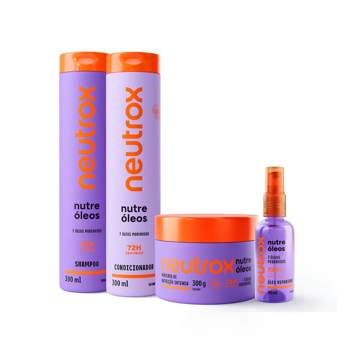 Kit Tratamento Capilar Neutrox Nutre Óleos com 7 Óleos Poderosos