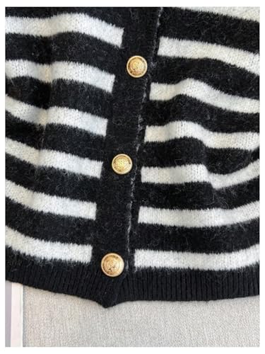 Image of RoseSeek Women's Button Down Sweater Vest Sleeveless Crewneck Knit Outerwear Old Money Knitwear