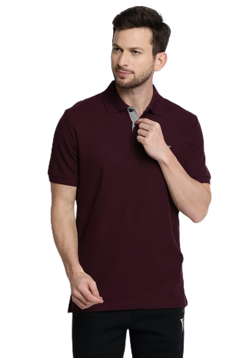 Men Athleisure Colour Fresh Polo T-Shirt - 100% Combed Cotton - Moisture Wicking, Ultra Soft