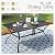 Sophia & William 7 Pieces Patio Dining Set, Metal Patio Table and Rattan Chairs Set for 6, Rectangular Outdoor Table and Chairs, 1.6"-2" Adjustable Umbrella Hole