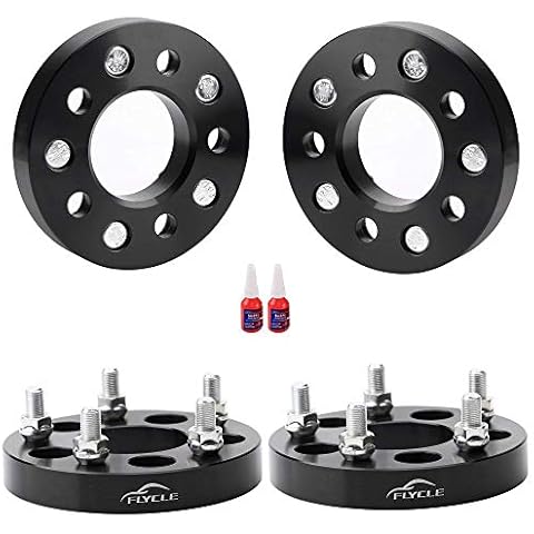 FLYCLE 1" 5x4.5 to 5x4.75 Wheel adapters, 5x114.3mm to 5x120.65mm Conversion Wheel Adapter with 1/2-20 Thread Pitch 73mm Center Bore Cover