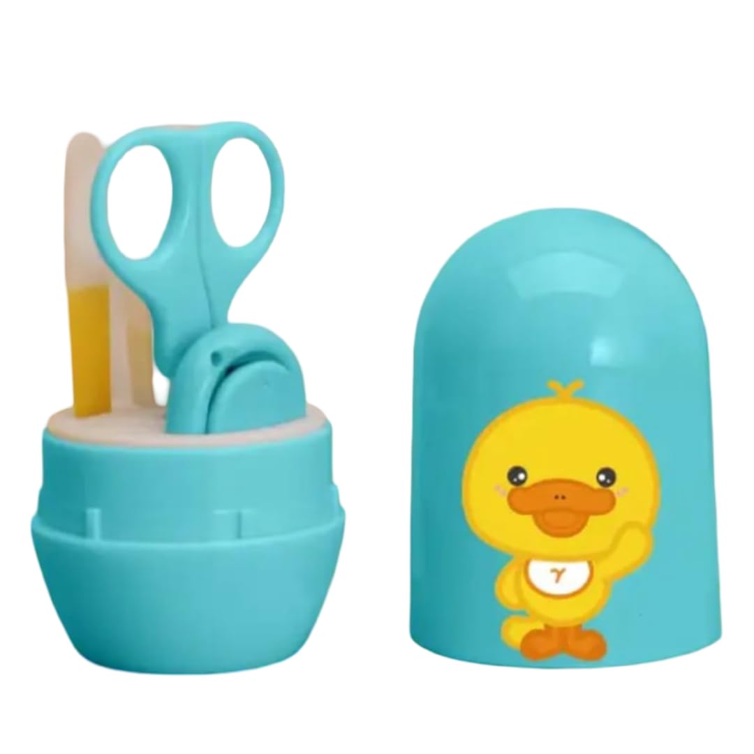 Kalra Magic Baby Grooming Kit | Safe Nail Care Set with Duck Design Case, Scissors & Clipper (Blue)-image-12