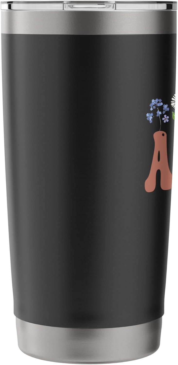 Amma Gifts Women Wildflower Floral Design Amma Stainless Steel Insulated Tumbler - Image 4