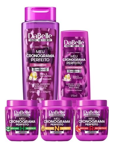 Dabelle Perfeito Shampoo e Condicionador Conjunto com Máscaras