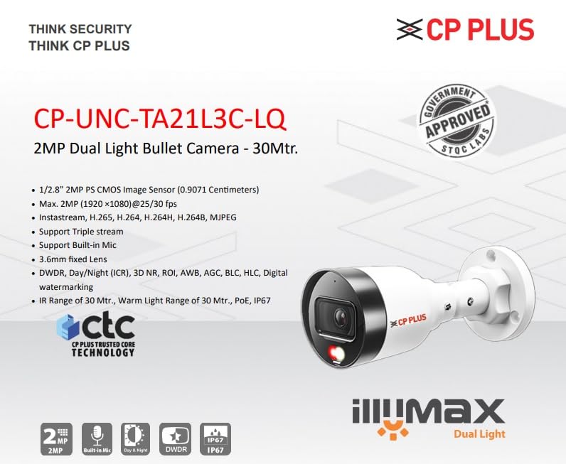 Image of CP Plus 8 CH NVR with 2MP IP Wired Colour Vision in Night with Audio(Built in Mice) 8 CCTV Camera Set with (8 CH NVR,Outdoor bullete-4Nos,Indoor Dome-4Nos(Without Hard Drive)