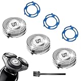 SH50 Replacement Heads for Philips Norelco 5000 Series with Blade Retaining Rings 3-pc Pack