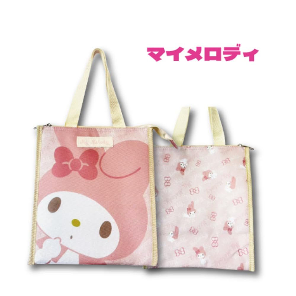 レディース レア！平成！マイメロディ♡花柄♡フェイス♡帆布トートバッグ