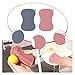 predolo 2 Pieces Silicone Dish Brush Silicone Washing Scrubber Household Cleaning Brush with Hanging Hole Easy to Clean