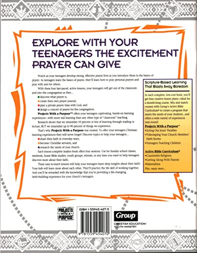 Teaching Teenagers to Pray (Projects With a Pur... 1559454075 Book Cover