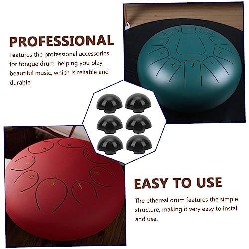 Hemoton 12pcs Ethereal Drum Soportes de Silicona para Tambor de Mano Almohadillas para Pies Reemplazo miniatura 3