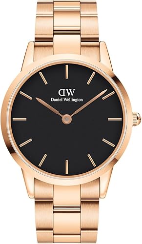 Daniel Wellington Iconic Link Reloj pulsera de eslabones de oro rosa o plata