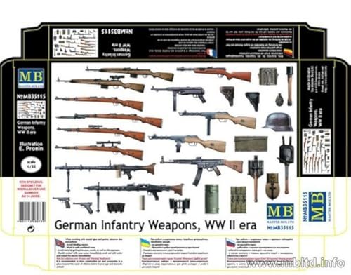 Modelo 1/35 German Infantry Weapons WW II miniatura 1