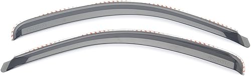 Putco Element - Deflectores tintados para ventana, compatible con SilveradoSierra 2014-2019, en canal, par delantero