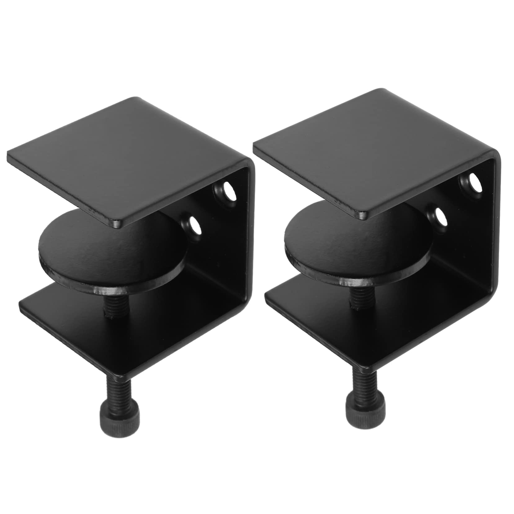 Support mural pour étagère iplusmile en fer noir, lot de 2 pièces robustes pour l'espace de vie