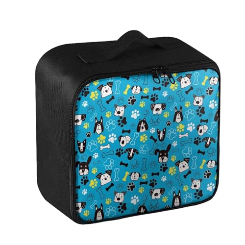 Image of Gomyblomy First Aid Bag Empty Dog Paw Print Travel Medicine Bag Cute First Aid Pouch Empty Medium Size Medical Storage Bag for College Dorm Home Cars Travel Hiking
