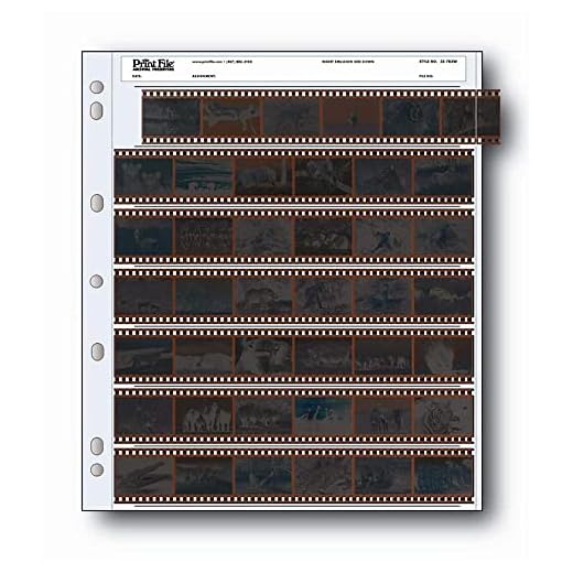 eTone Print File 135 - Lote de 25 protectores laterales negativos (35 mm, 135 mm)